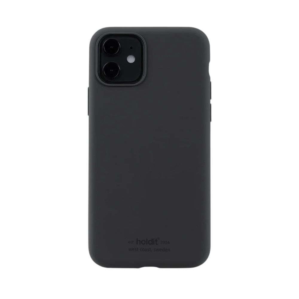 Silicone iPhone cover, iPhone 11/XR - sort